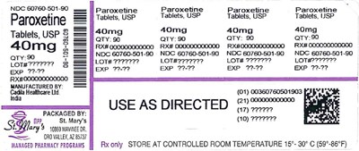 Par (Paroxetine 60760 501 90)